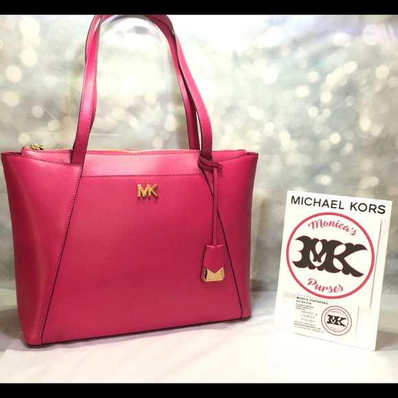 NWT MICHAEL KORS ULTRA PINK MADDIE - Picture 1 of 5